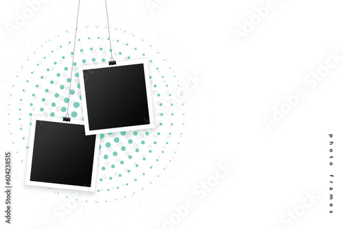 give your images a modern touch with empty photo frame template