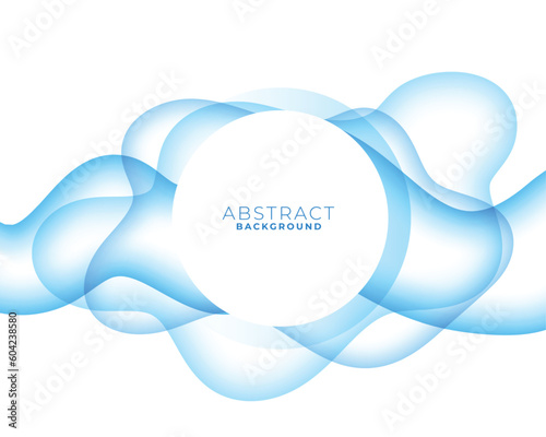 decorative curvy and smooth blue lines abstract background
