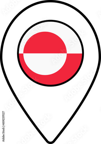 Greenland flag map pin navigation icon. Free Download Greenland flag map pin navigation icon. - GFXLoad