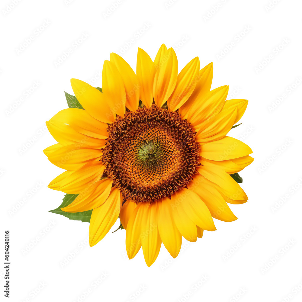 Sunflower flower with transparent background Sunflower flower with transparent background