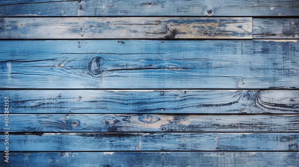 Blue wooden planks background, Wooden texture, Generative AI Technology Blue wooden planks background, Wooden texture, Generative AI Technology