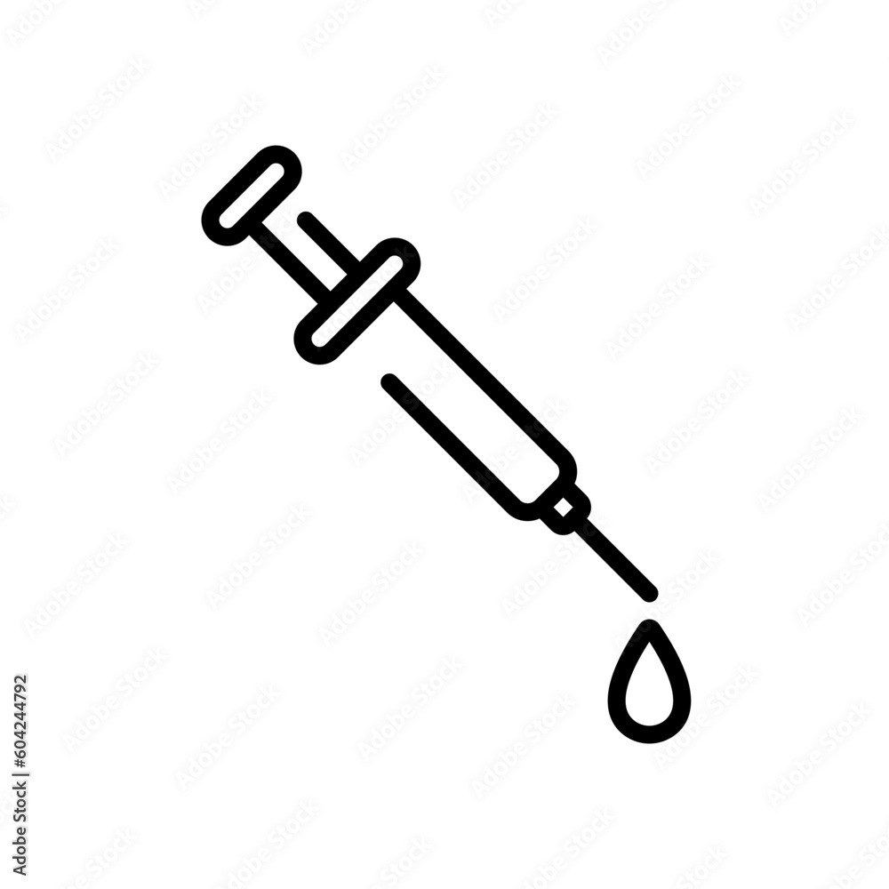 syringe sign symbol vector icon syringe sign symbol vector icon