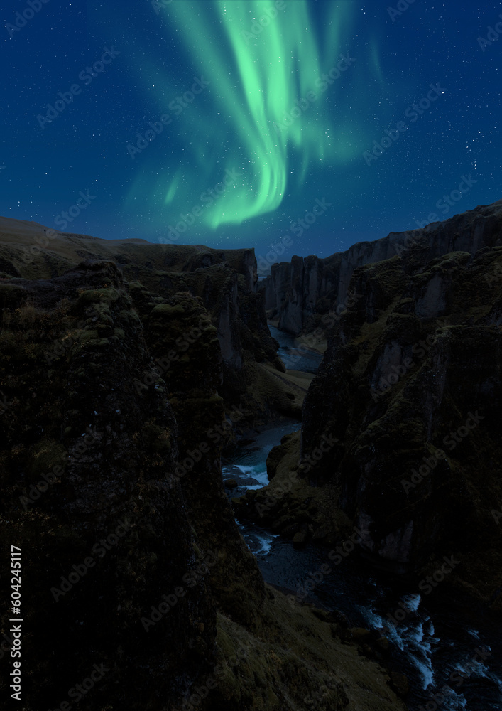 Naklejka premium Northern Lights in Iceland