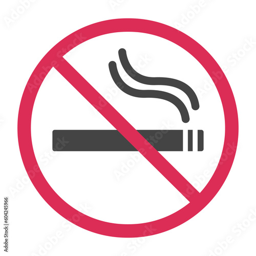 Forbidden smoking l Pictogram. Smoking Red Stop Circle Symbol. No Allowed smoking Sign. Prohibited smoking Zone. Vector illustration isolated on white background