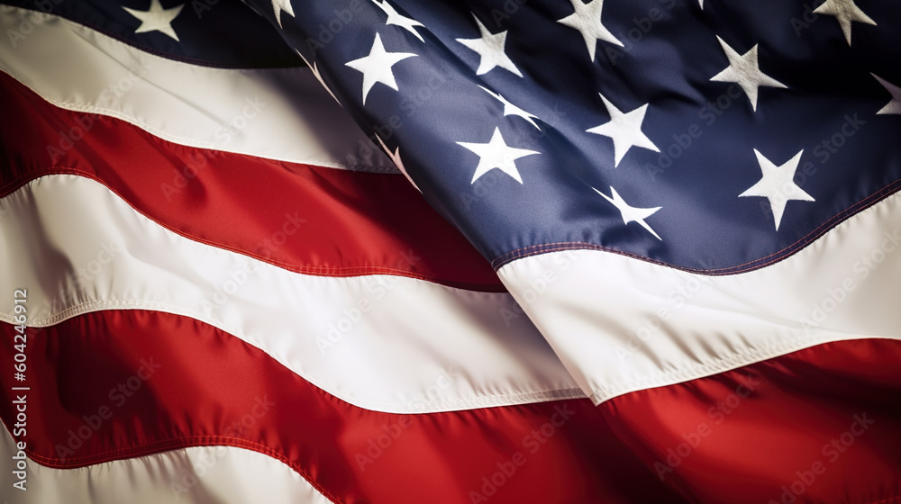Wallpaper with the flag of the USA. generate by ai Wallpaper with the flag of the USA. generate by ai