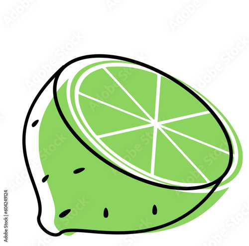 orange or lemon slice squeeze vector illustration icon
