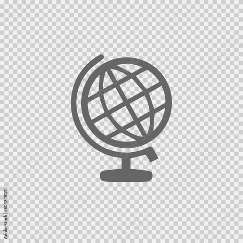 Globe vector icon eps 10. Simple isolated illustration.
