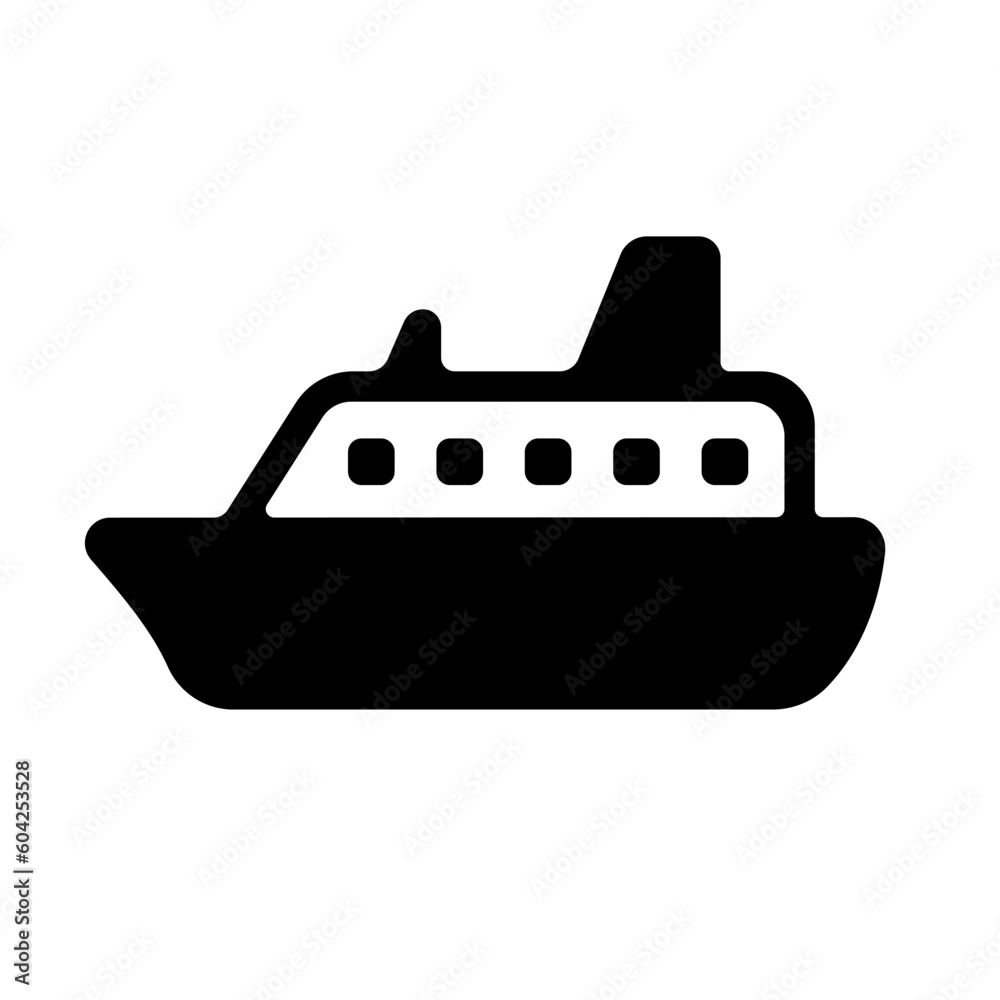 Ship ( travel , cruise ) vector icon illustration Ship ( travel , cruise ) vector icon illustration