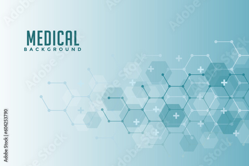 modern abstract background medicine geometry molecules in vector