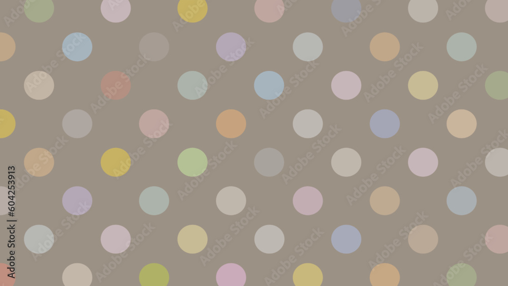 Grey background with multicolored dots