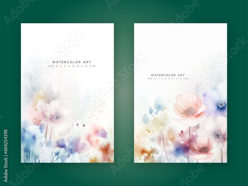 elegant wedding card with beautiful floral and leaves template. Luxury invitation card background with golden line art flower and botanical leaves, Organic shapes, Watercolor. Vector invite design.