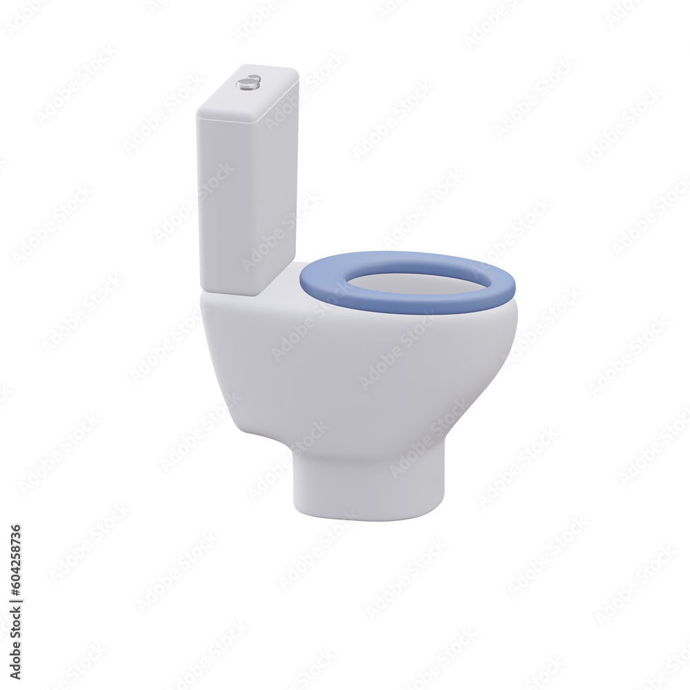 toilet, bathroom 3d illustration toilet, bathroom 3d illustration