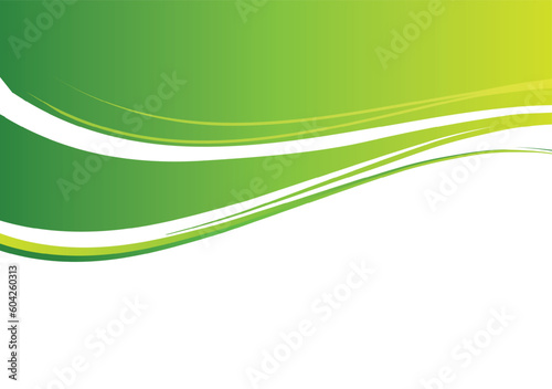 Wallpaper Mural Abstract curve green banner background Torontodigital.ca
