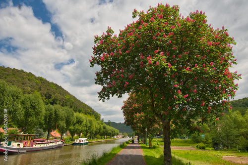 Lutzelbourg am Kanal Marne au Rhin in Frankreich