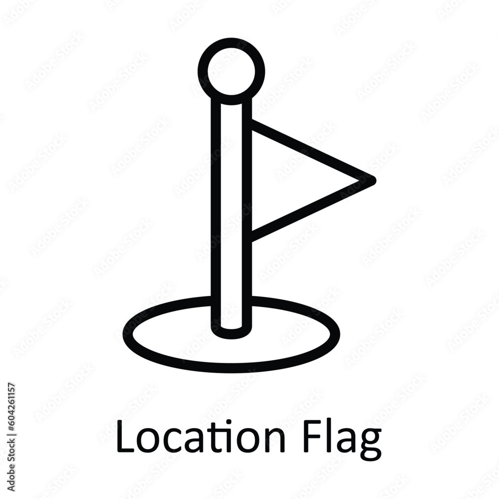 Location Flag vector outline Icon Design illustration. Location and Map Symbol on White background EPS 10 File Location Flag vector outline Icon Design illustration. Location and Map Symbol on White background EPS 10 File