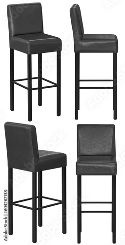 Bar stool. Interior element. Isolated from the background. From different angles