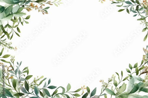 watercolor Wild morning glory leaves jungle vines tropical plant isolated on white background  clipping path included