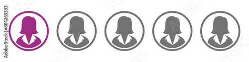 1 out of 5 women vector icon. Vector illustration.