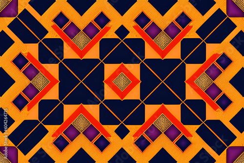seamless geometric pattern with triangles