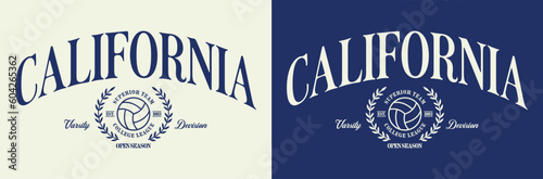 Vector typography in varsity vintage style