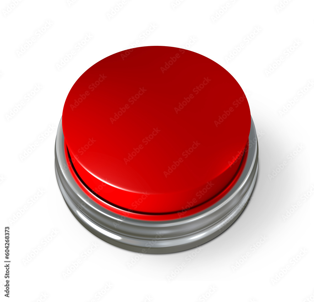 red button isolated on white red button isolated on white