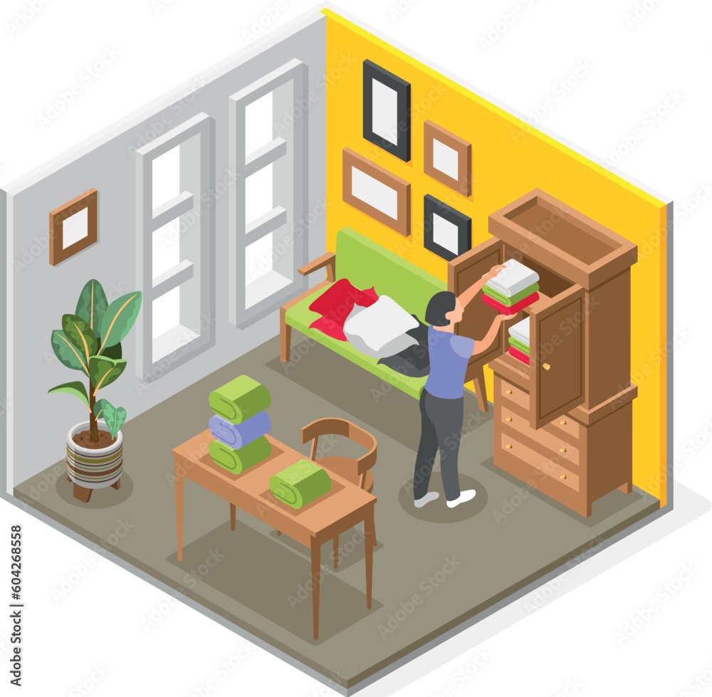 Decluttering Wardrobe Composition Decluttering Wardrobe Composition