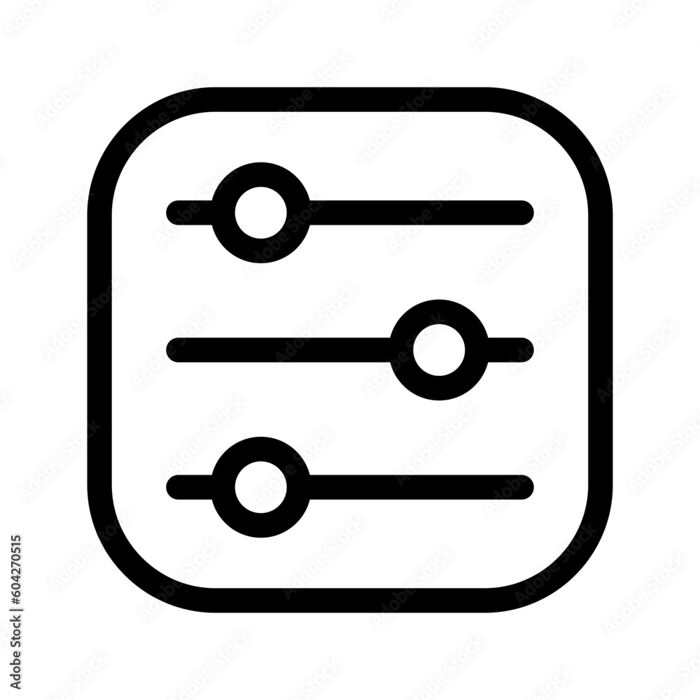 Sliders Icon Vector Symbol Design Illustration Sliders Icon Vector Symbol Design Illustration