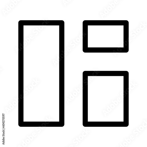 Grid Icon Vector Symbol Design Illustration