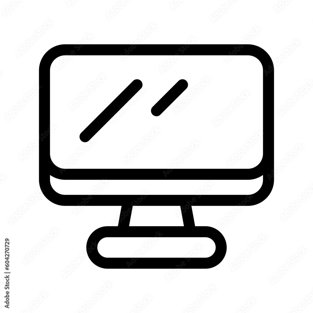 Monitor Icon Vector Symbol Design Illustration Monitor Icon Vector Symbol Design Illustration
