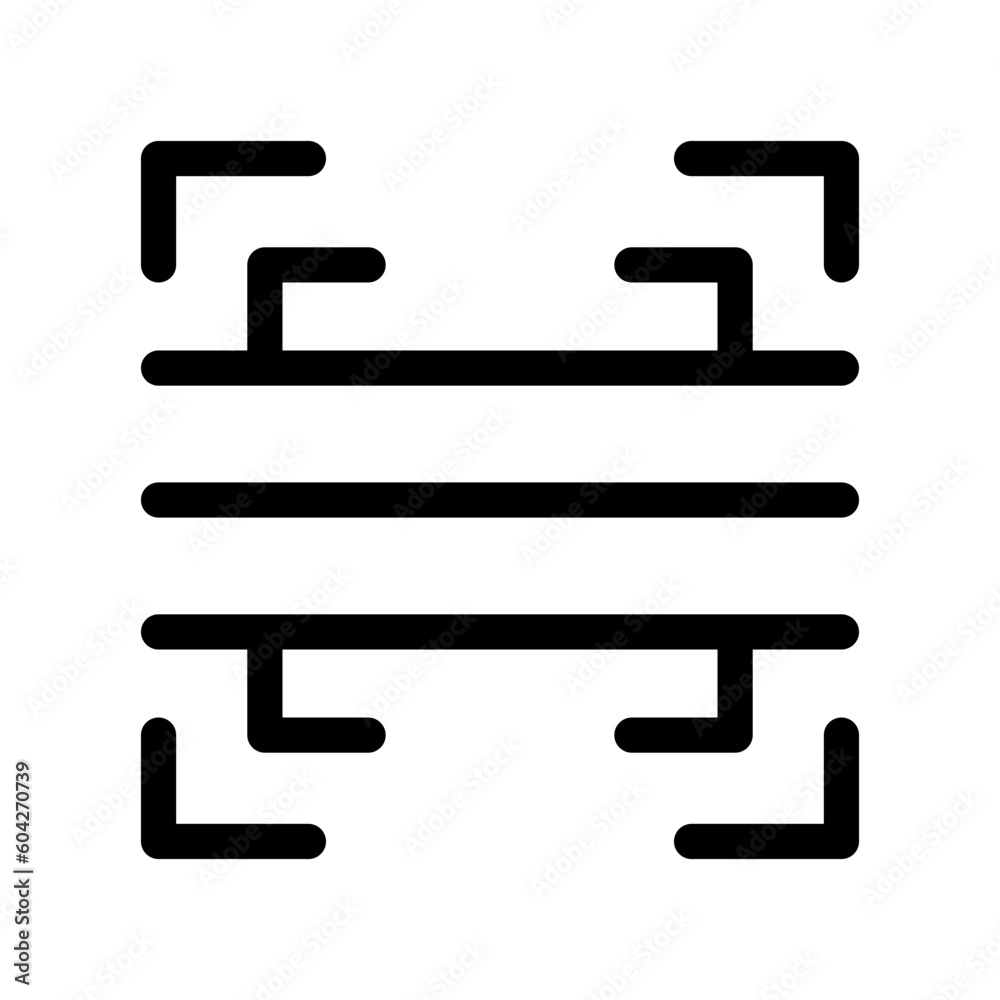 Scanning Icon Vector Symbol Design Illustration Scanning Icon Vector Symbol Design Illustration