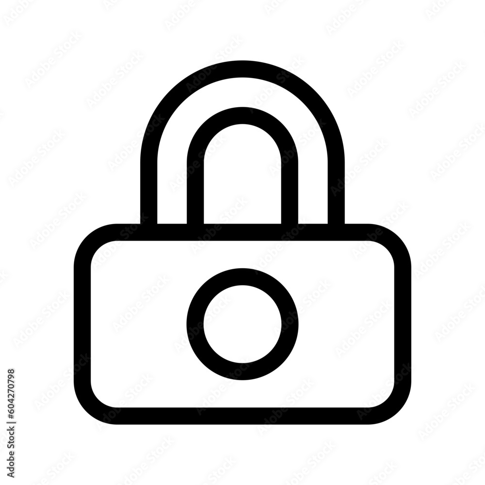 Lock Icon Vector Symbol Design Illustration Lock Icon Vector Symbol Design Illustration