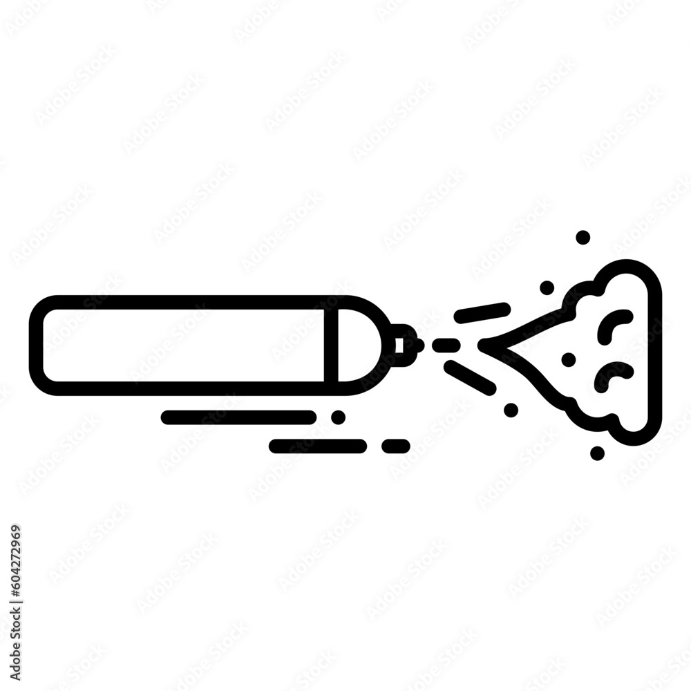 Gas cylinder icon broken lid like rocket burst Gas cylinder icon broken lid like rocket burst