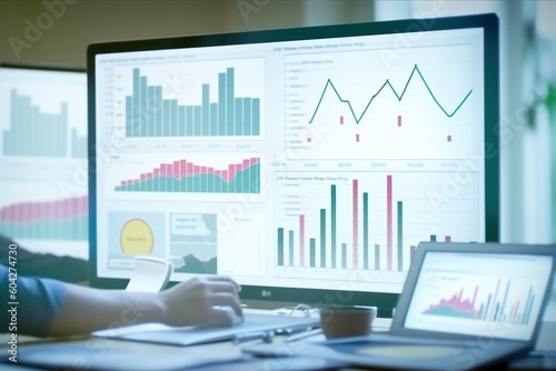 Abstract Metrics: Objective Business Analysis Displayed on a Vibrant Bar Chart