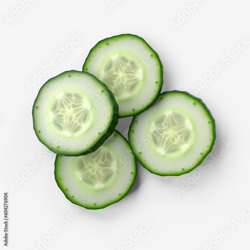 cucumber fresh vegetable isolated image on white background