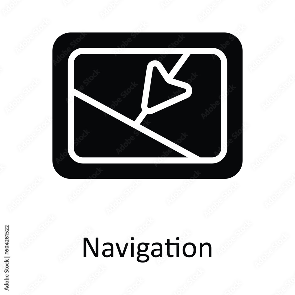 Navigation vector solid Icon Design illustration. Location and Map Symbol on White background EPS 10 File Navigation vector solid Icon Design illustration. Location and Map Symbol on White background EPS 10 File