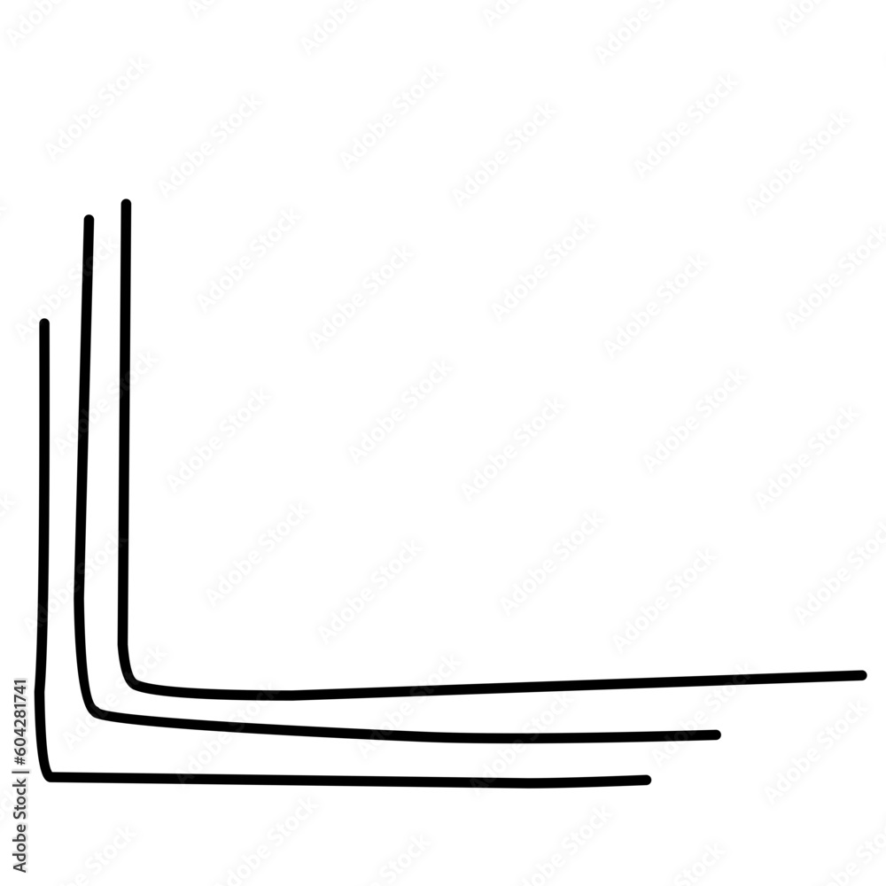 Obraz premium Hand Drawn Doodle Corner 