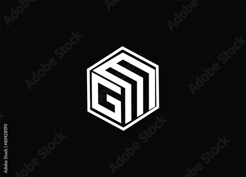  Initial letters MG logo icon and  minimal logo design