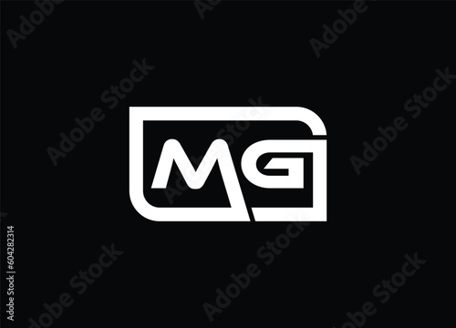  Initial letters MG logo icon and  minimal logo design