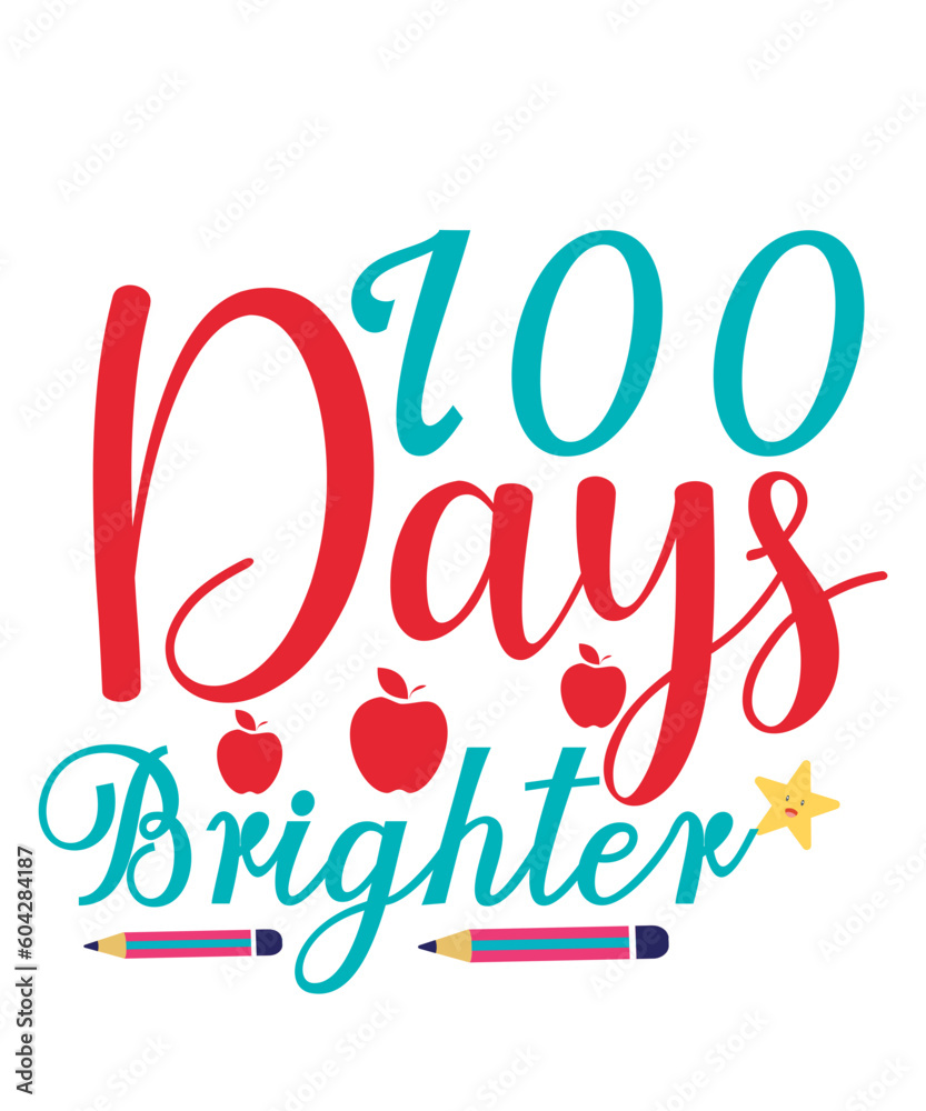 100-days-of-School calligraphy text quote design 100-days-of-School calligraphy text quote design