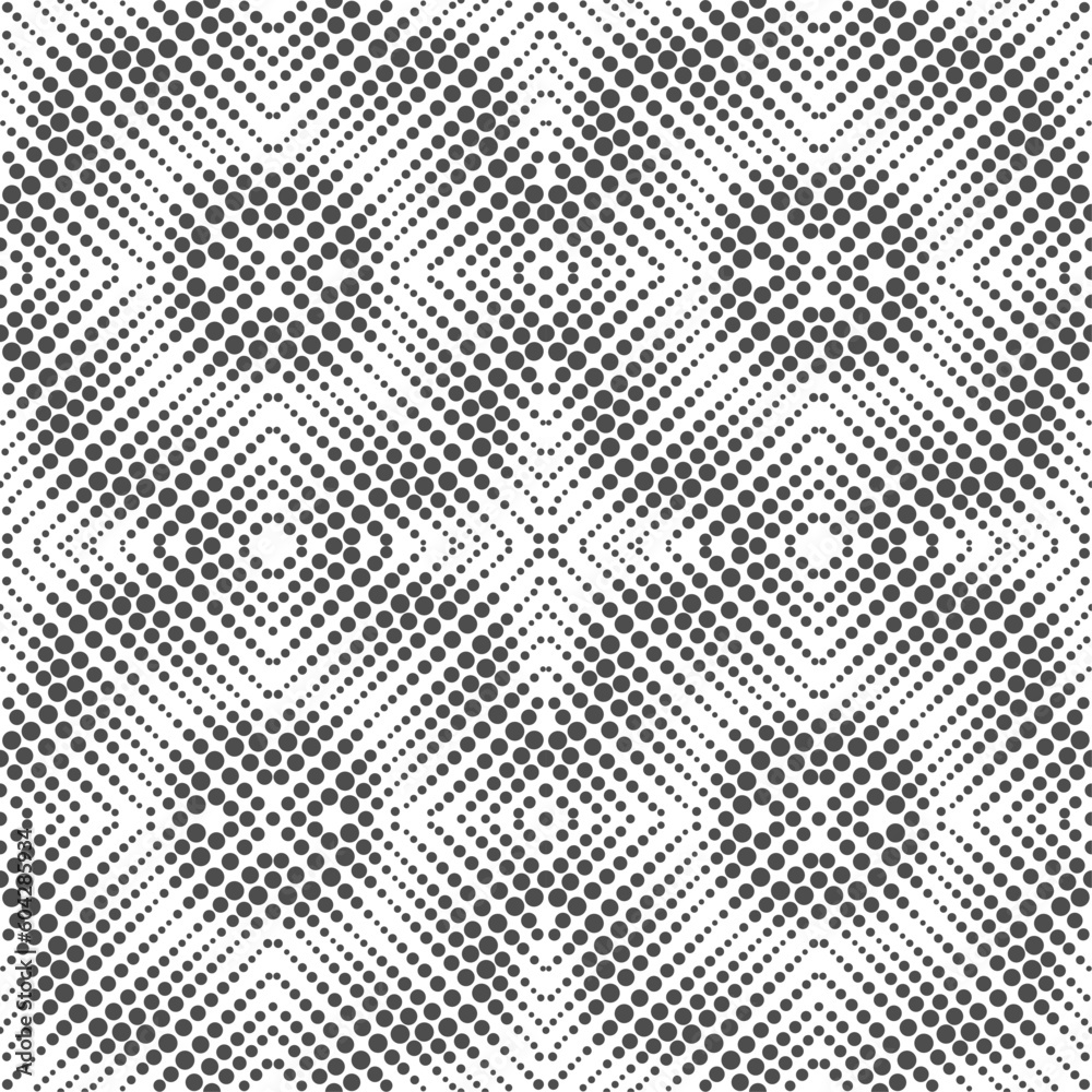 Vector seamless models. The composition of regularly repeating points, circles. Monochrome, simple.