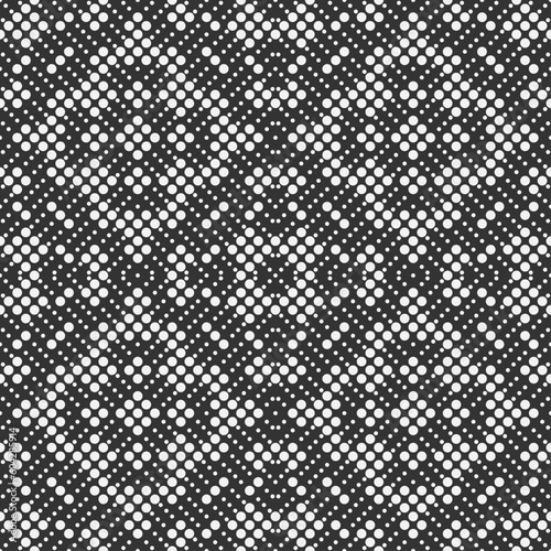Vector seamless models. The composition of regularly repeating points, circles. Monochrome, simple.
