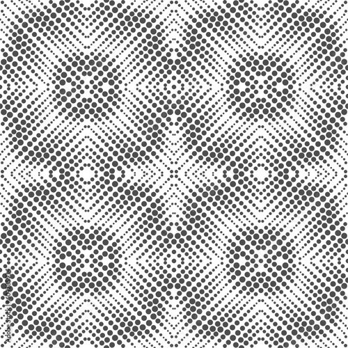 Vector seamless models. The composition of regularly repeating points, circles. Monochrome, simple.