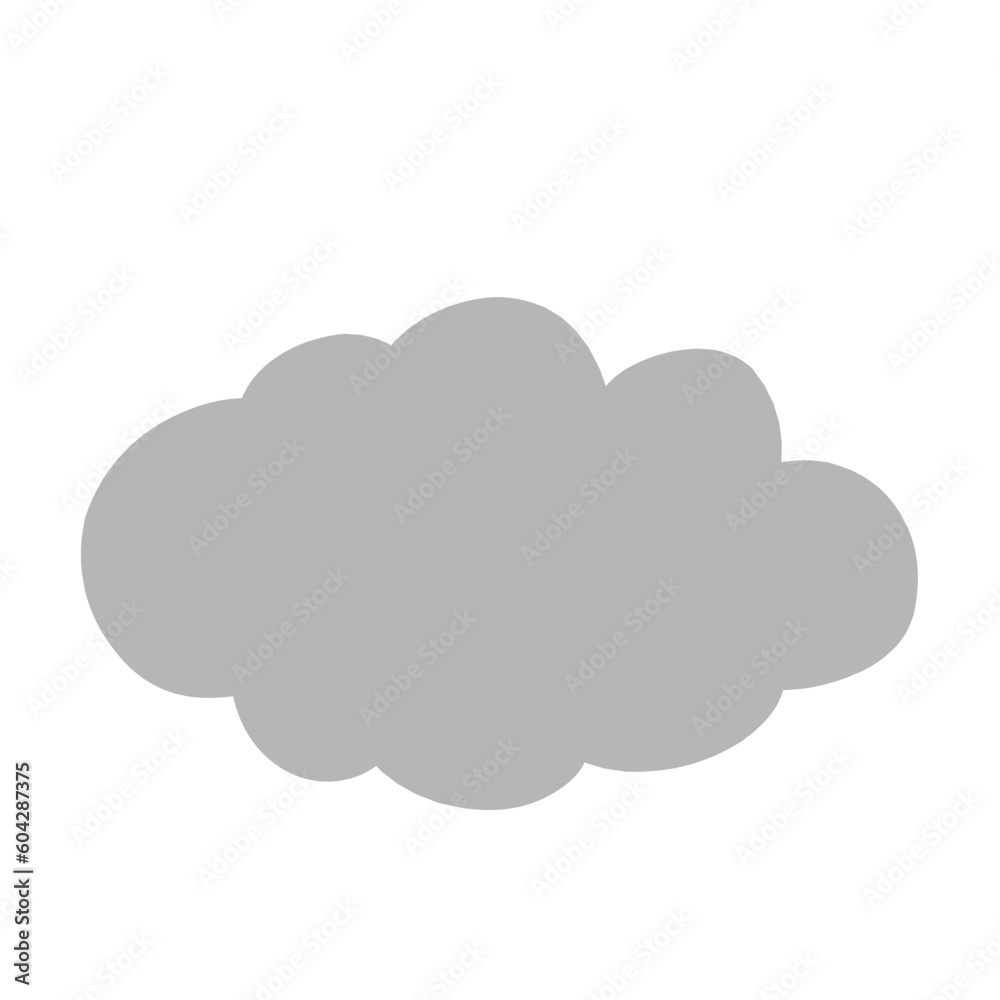 Cloud Icons in trendy flat style. Cloud symbol for your website design, logo, app, UI. 