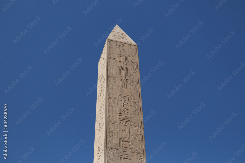 Ancient egyptian obelisk at Karnak temple, Luxor, Egypt