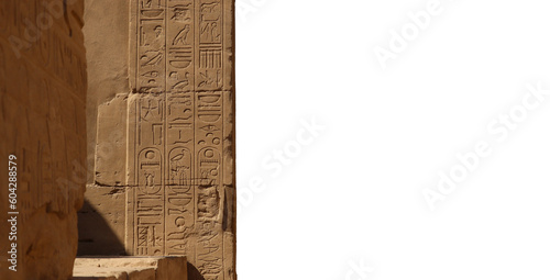 Canvastavla beautiful ancient egyptian carvings at Karnak temple in Luxor, Egypt