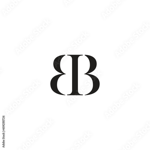 Vector bb letter monogram logo design