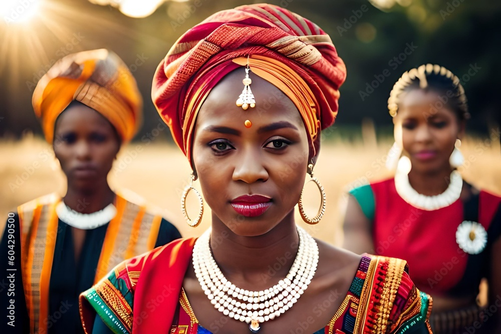 20 years old young Eswatini girl or women posing. Generative AI Stock ...