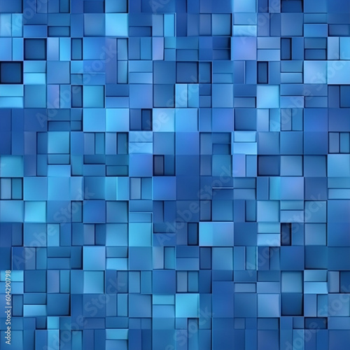 Abstract blue cubes background
