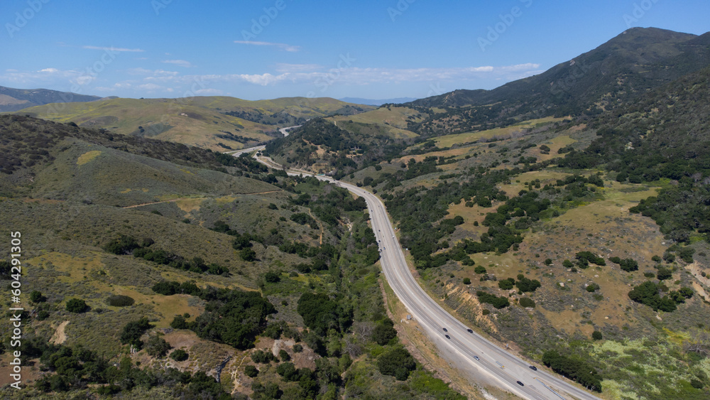 Highway 1 near Gaviota Pass, Santa Barbara County