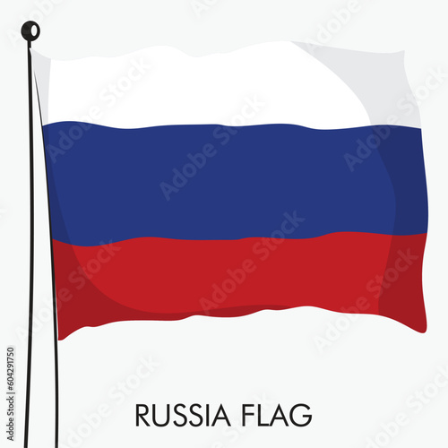 Free Download russian federation flag and A flag of russia vector vector illustration template banner russia national day and  independence day banner design  - GFXLoad